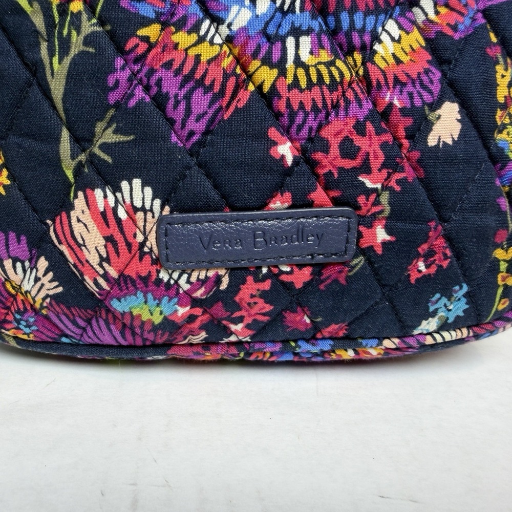 Vera Bradley Lunch Bunch Bag Insulated Lunchbox Midnight Wildflowers Floral - Picture 2 of 9